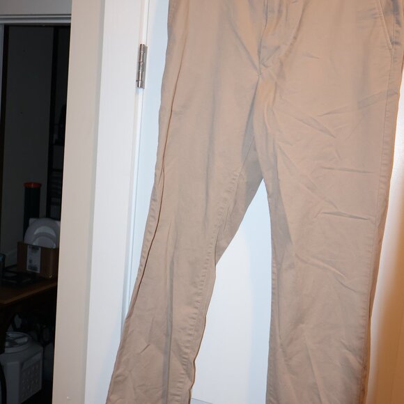 Men's Bonobos Straight 34x32 Tan Pants - Picture 2 of 5